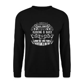 Being A Medical Assistant Is Easy - Unisex Sweatshirt - black - Front - Alina (178cm) & Michal (187cm)