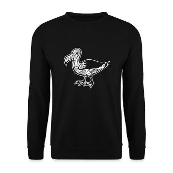 Albatross Albatross Floral Pattern - Unisex Sweatshirt - black - Front - Alina (178cm) & Michal (187cm)