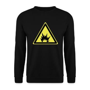 Achtung Explosiv - Unisex Pullover - Schwarz - Vorne - Alina (178cm) & Michal (187cm)