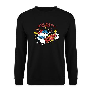 Baby Boom - Explosion - Birth - Unisex Sweatshirt - black - Front - Alina (178cm) & Michal (187cm)