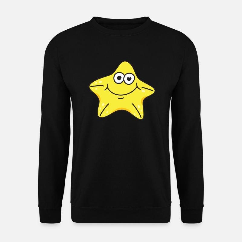 Seestern - Unisex Pullover - Schwarz