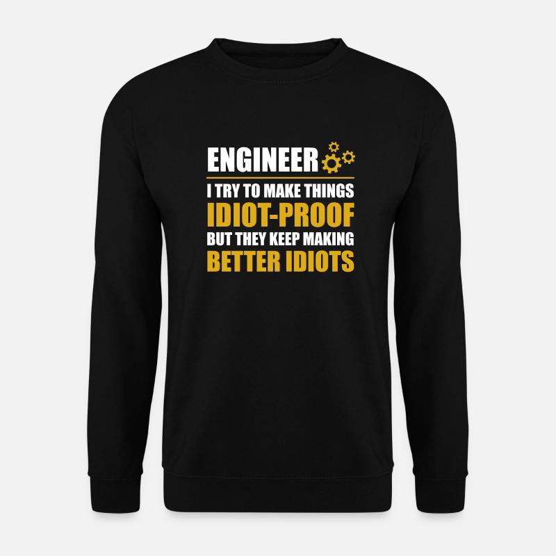 ENGINEERS - we save the world - Unisex Pullover - Schwarz