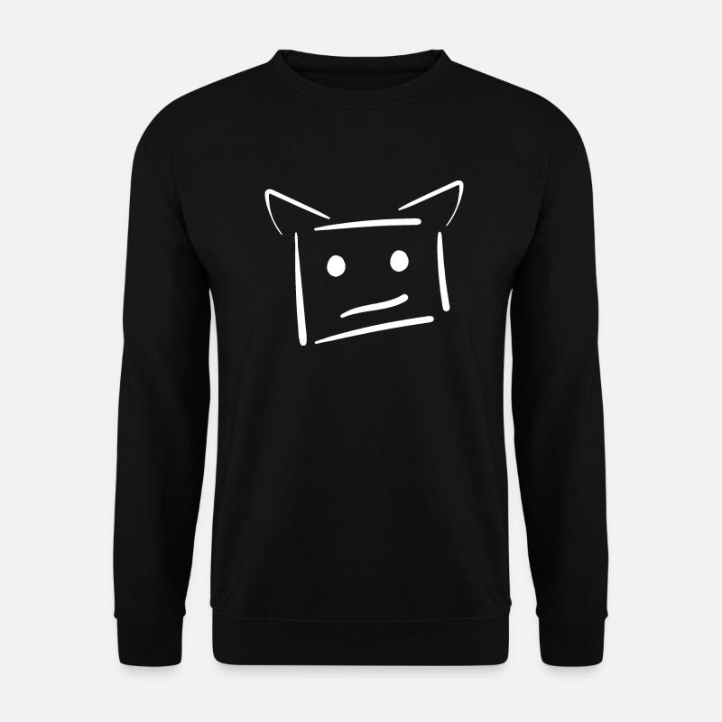 Minimalist - Minimalistic Smiley / Emoticon - Unisex Sweatshirt - black