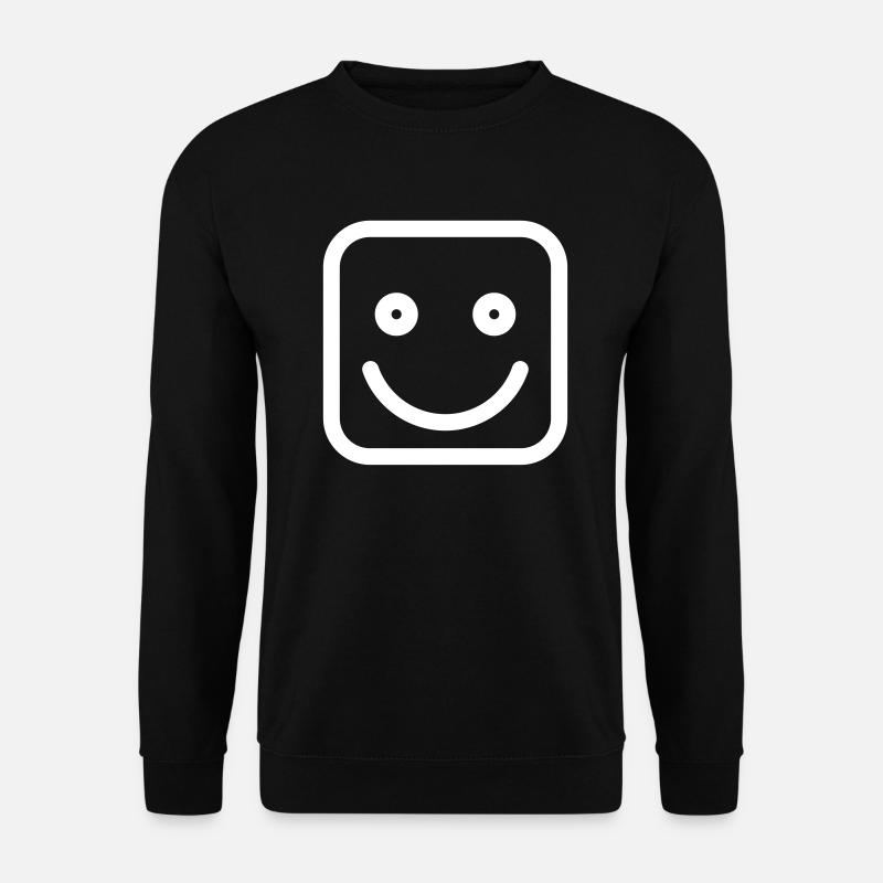 Laughing smiley face - Unisex Sweatshirt - black