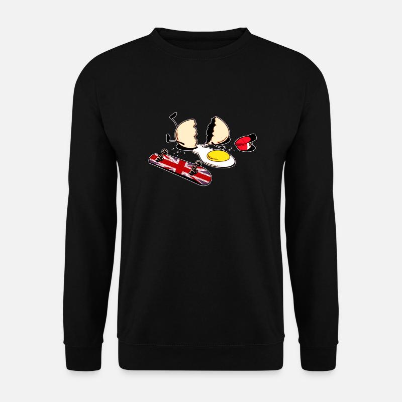 Egg Crack - Unisex Sweatshirt - black