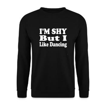 Timide Mais amour Danse - Sweat-shirt Unisexe - noir - Devant - Alina (178cm) & Michal (187cm)