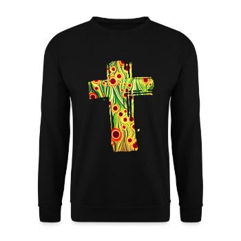 croix 11 e 110 - Sweat-shirt Unisexe - noir - Devant - Alina (178cm) & Michal (187cm)