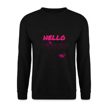 Punk, Punkrock, Musik, Chaos, Anarchie,Freiheit - Unisex Pullover - Schwarz - Vorne - Alina (178cm) & Michal (187cm)