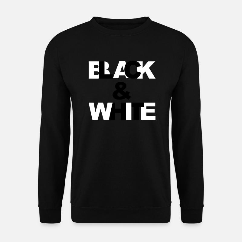 Black & White - Unisex Sweatshirt - black