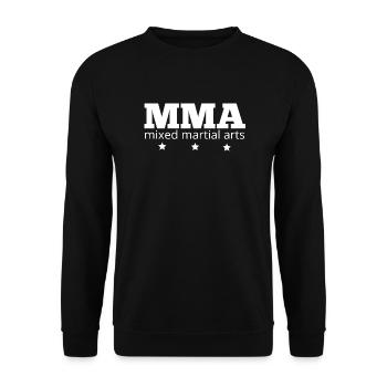 MMA - Unisex Pullover - Schwarz - Vorne - Alina (178cm) & Michal (187cm)