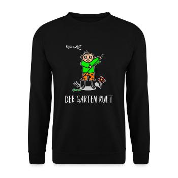 Gartenarbeit Gärtner Keine Zeit der Garten ruft - Unisex Pullover - Schwarz - Vorne - Alina (178cm) & Michal (187cm)