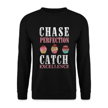 Cake Craft Chocolate - Unisex Sweatshirt - black - Front - Alina (178cm) & Michal (187cm)