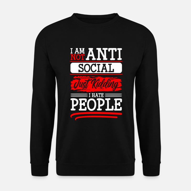 Hate Man-haters - Unisex Sweatshirt - black