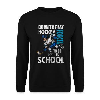 Hockey sur glace Hockey sur glace Masque Goal - Sweat-shirt Unisexe - noir - Devant - Alina (178cm) & Michal (187cm)