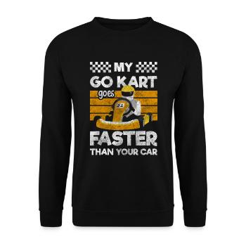 Gokart Karting Racing Racing - Sweat-shirt Unisexe - noir - Devant - Alina (178cm) & Michal (187cm)