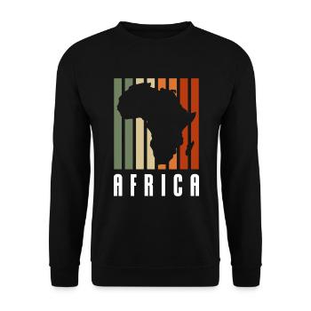Africa Giraffe Trip Serengeti - Unisex Sweatshirt - black - Front - Alina (178cm) & Michal (187cm)