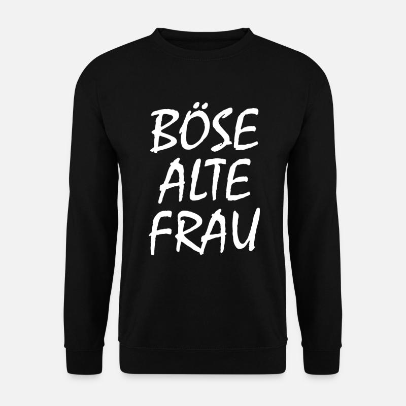 Böse alte frau - Unisex Pullover - Schwarz