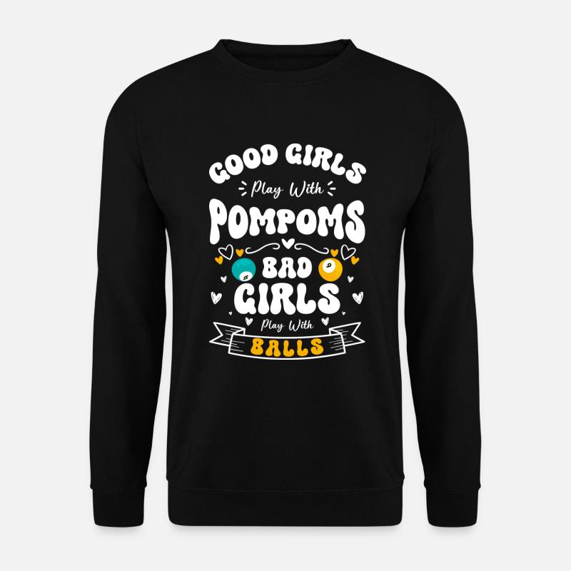 Billard Training Queue Kugel - Unisex Pullover - Schwarz