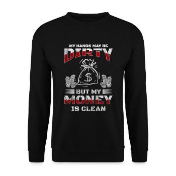 Wealth Finance Business - Unisex Sweatshirt - black - Front - Alina (178cm) & Michal (187cm)