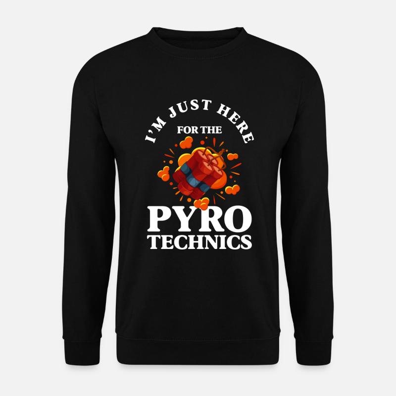 Pyro Silvester Fußball Feuerwerker - Unisex Pullover - Schwarz