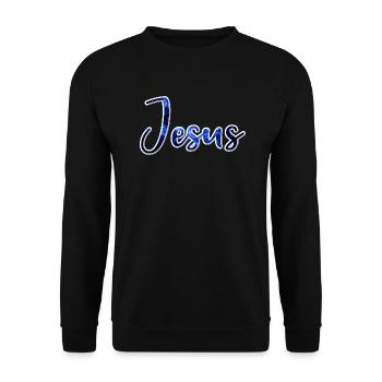 Galaxie de lettrage de jésus - Sweat-shirt Unisexe - noir - Devant - Alina (178cm) & Michal (187cm)