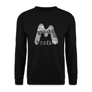 Mosel Liebe - Unisex Pullover - Schwarz - Vorne - Alina (178cm) & Michal (187cm)