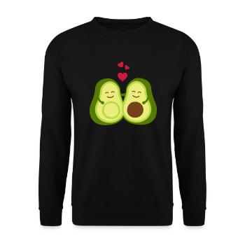 Avocado - Unisex Pullover - Schwarz - Vorne - Alina (178cm) & Michal (187cm)