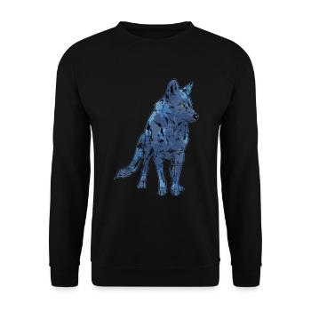 Wolf - Sweat-shirt Unisexe - noir - Devant - Alina (178cm) & Michal (187cm)