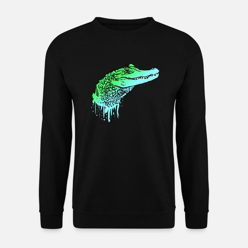 Crocodile crocodile lizard alligator - Unisex Sweatshirt - black