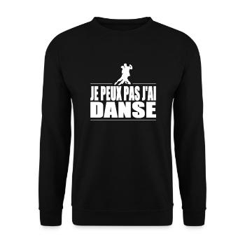 Je peux pas j'ai danse - Sweat-shirt Unisexe - noir - Devant - Alina (178cm) & Michal (187cm)