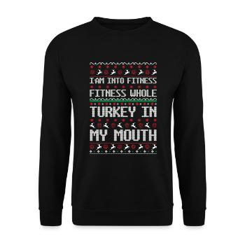 Nice Naughty a essayé mon meilleur Noël moche - Sweat-shirt Unisexe - noir - Devant - Alina (178cm) & Michal (187cm)