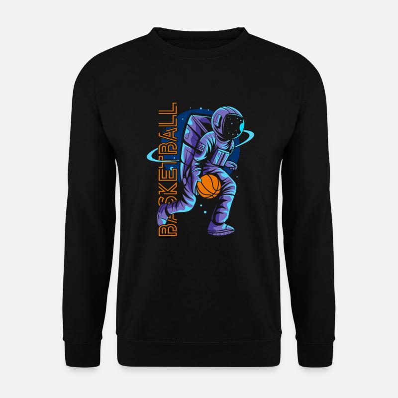 Basketball Astronaut - Unisex Pullover - Schwarz