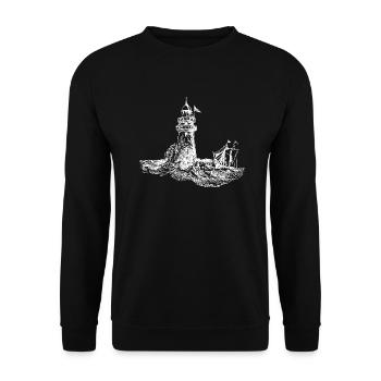 phare - Sweat-shirt Unisexe - noir - Devant - Alina (178cm) & Michal (187cm)