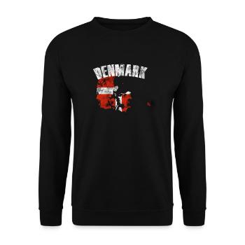 Denmark - Unisex Sweatshirt - black - Front - Alina (178cm) & Michal (187cm)