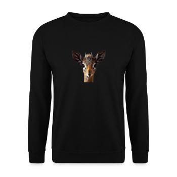 Antilope, Dik - Unisex Pullover - Schwarz - Vorne - Alina (178cm) & Michal (187cm)