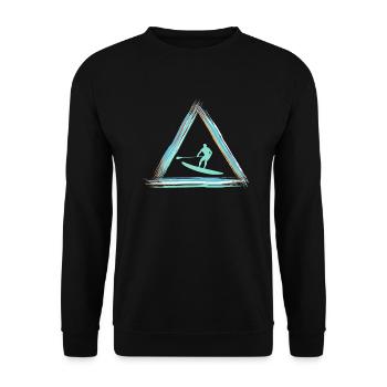 Stand Up Paddle - Unisex Sweatshirt - black - Front - Alina (178cm) & Michal (187cm)