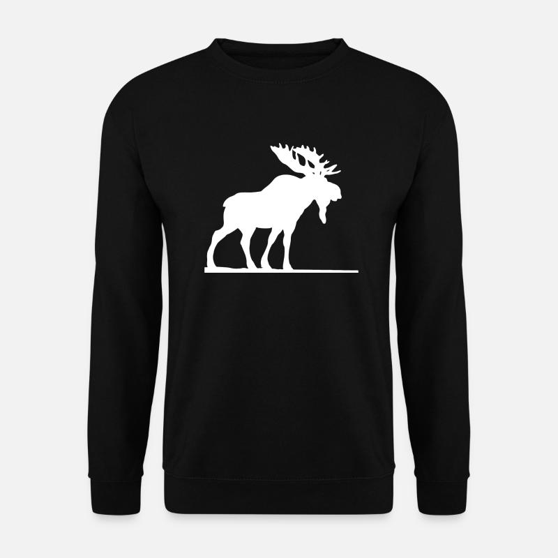 Elch - Unisex Pullover - Schwarz