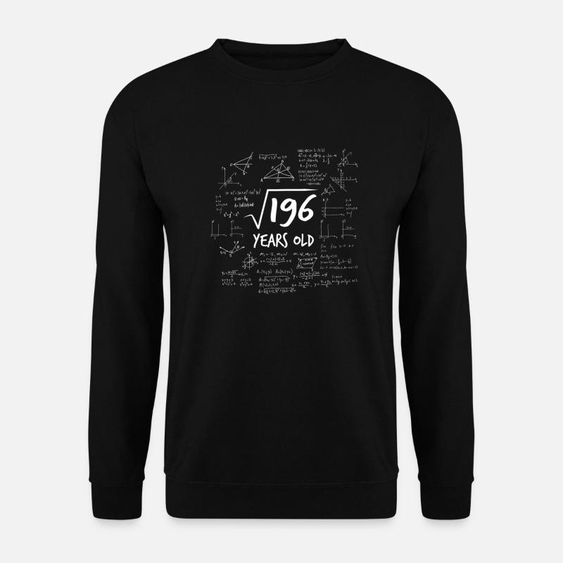 14. Geburtstag Wurzel aus 196 Mathematik Nerd Math - Unisex Pullover - Schwarz