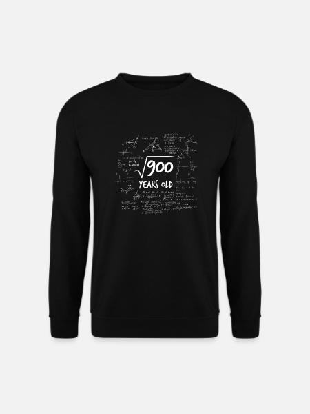 30. Geburtstag Geek Wurzel aus 900 Mathe Nerd - Unisex Pullover - Schwarz
