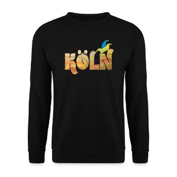 köln karneval e 37 - Unisex Pullover - Schwarz - Vorne - Alina (178cm) & Michal (187cm)