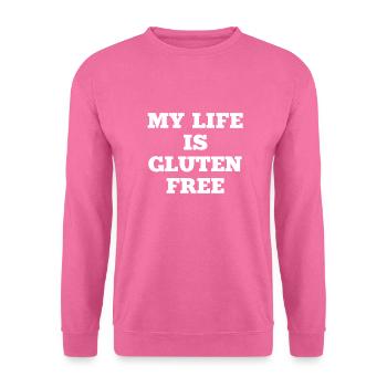 Nourriture pour pain sans gluten Life - Sweat-shirt Unisexe - rose - Devant