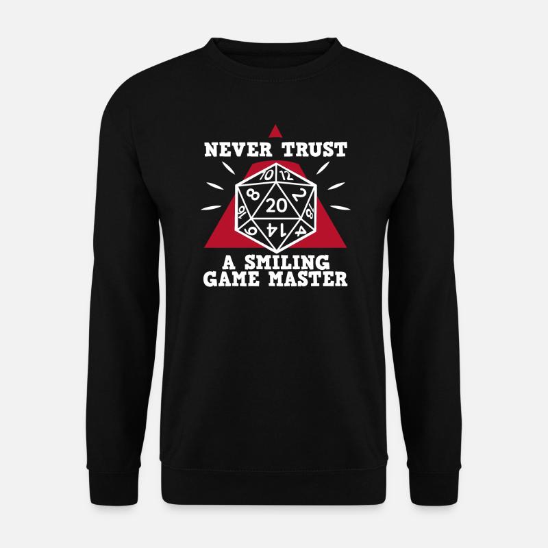 Game Master Würfel RPG Dungeons Spiele Würfelspiel - Unisex Pullover - Schwarz