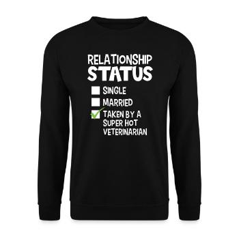 Drôle son et son idée de cadeau vétérinaire - Sweat-shirt Unisexe - noir - Devant - Alina (178cm) & Michal (187cm)