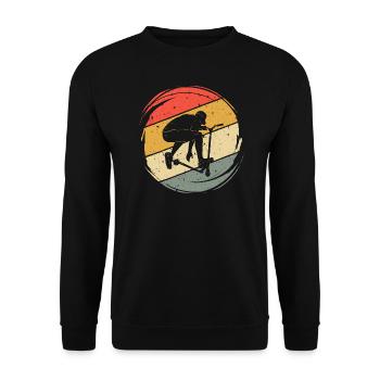 Cascade Scooter Enfants Scooter Jeune Rétro - Sweat-shirt Unisexe - noir - Devant - Alina (178cm) & Michal (187cm)