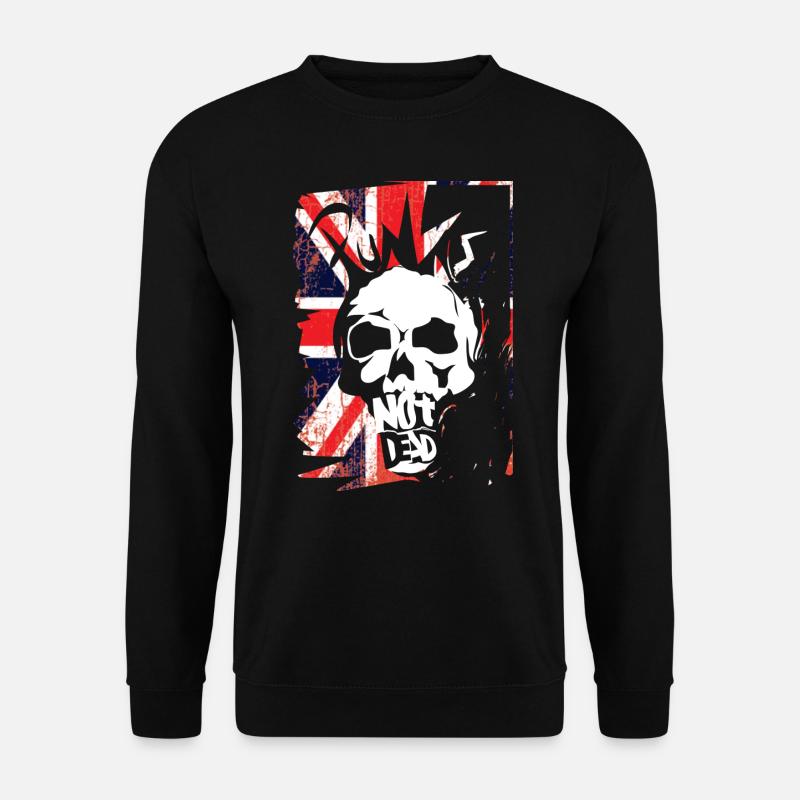 Punk's not dead Punkrock Musik Punker Retro Punk - Unisex Pullover - Schwarz