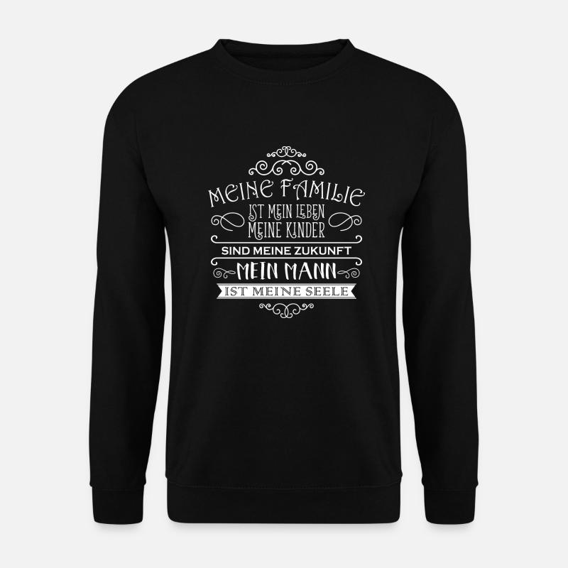 Familie Kinder Ehemann - Unisex Pullover - Schwarz