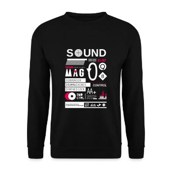 le contrôle du son - Sweat-shirt Unisexe - noir - Devant - Alina (178cm) & Michal (187cm)