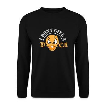 duck - Unisex Sweatshirt - black - Front - Alina (178cm) & Michal (187cm)