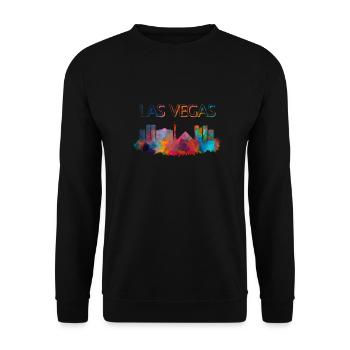 Las Vegas - Unisex Pullover - Schwarz - Vorne - Alina (178cm) & Michal (187cm)