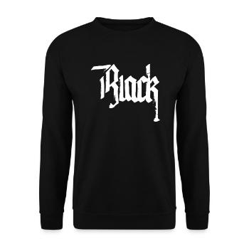 black - Unisex Sweatshirt - black - Front - Alina (178cm) & Michal (187cm)